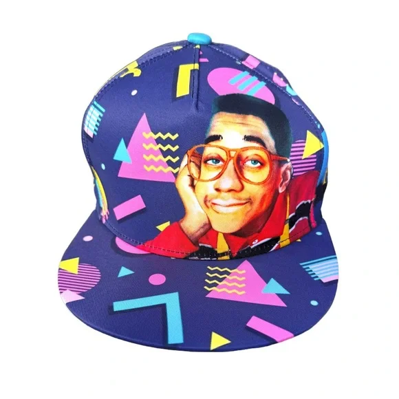 Retro Steve Urkel Flat Bill Cap - 90s Family Matters SnapBack Hat - Picture 7 of 7